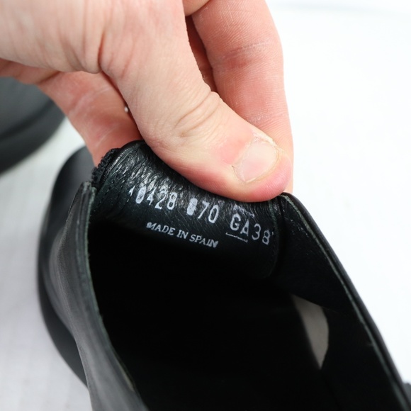 Camper Leather Slip On Loafers Shoes Black Women 8 - Picture 7 of 8